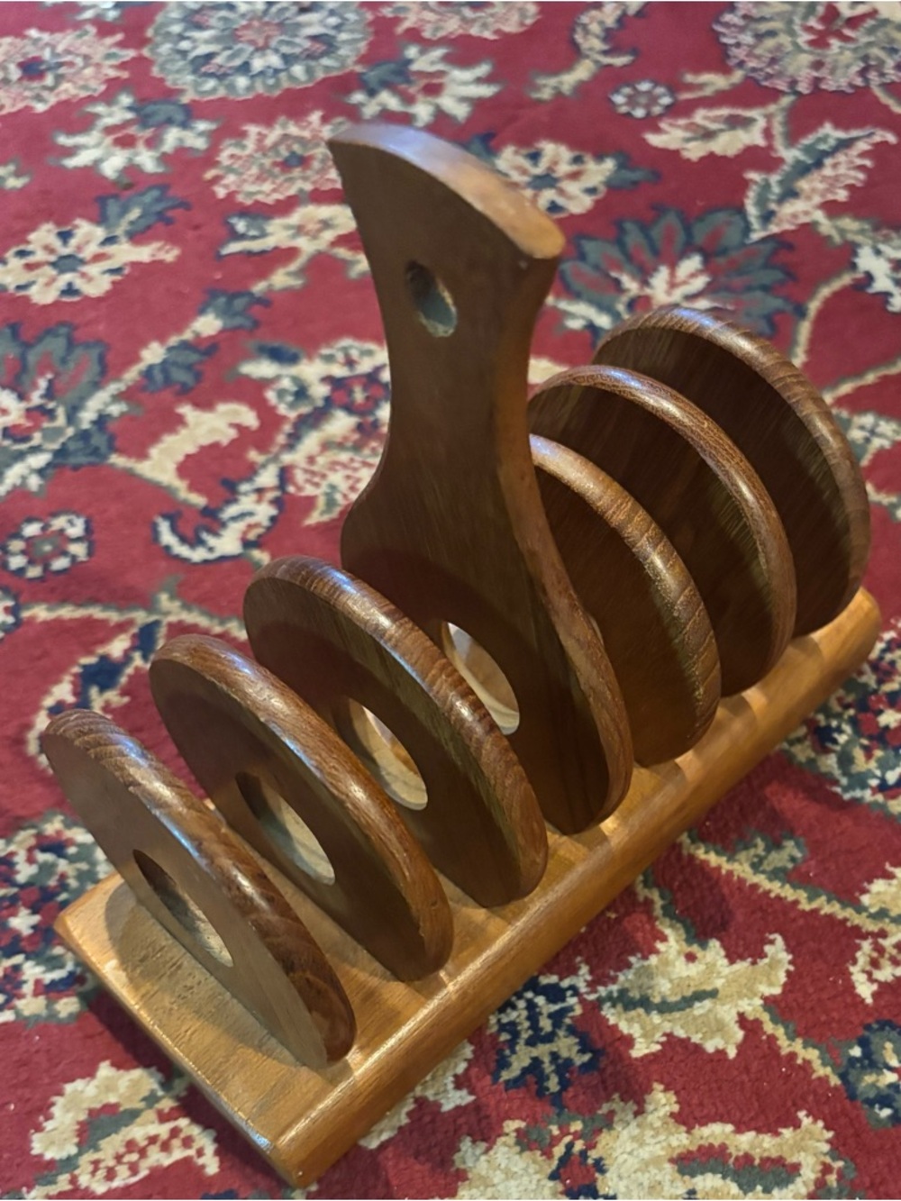 Solid Wooden Pricketts Made in England Vintage Toast Rack